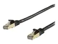STARTECH 2M CAT6A PATCH CABLE - BLACK CAT 6A NETWORK CABLE - STP