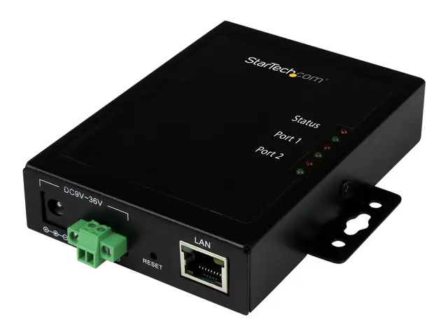 Startech 2 Port Serial-to-IP Ethernet Device Server - RS232 Metal ...