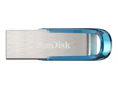 SanDisk Ultra Flair - USB-flashstasjon - 128 GB USB 3.0 - blå