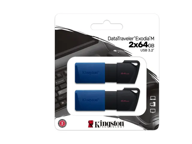 Kingston DataTraveler - USB-flashstasjon 64 GB USB 3.2 Gen 1 (en p...