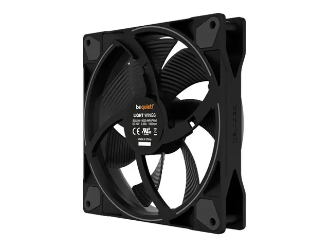 be quiet! Light Wings - Kabinettvifte PWM 140 mm svart (en pakke 3)