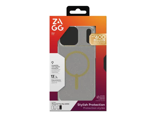 ZAGG Milan Snap - Baksidedeksel for mobiltelefon MagSafe-samsvar g...