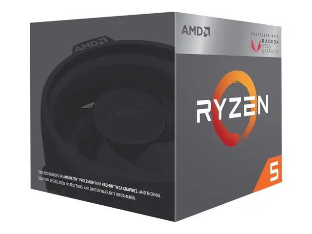 AMD Ryzen 5 3400G - 3.7 GHz 4 kjerner 8 tråder MB cache Socket AM4...