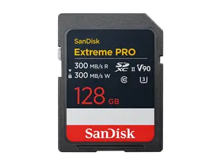 SanDisk Extreme Pro - Flashminnekort 128 GB - Video Class V90 / UHS-II U3 / Class10 - SDXC UHS-II