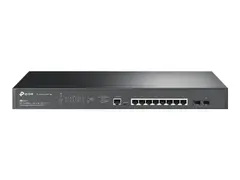 TP-Link JetStream TL-SG3210XHP-M2 V2 Switch - Styrt - 8 x 10/100/1000/2.5G + 2 x 10 Gigabit SFP+ - rackmonterbar - PoE+ (240 W)