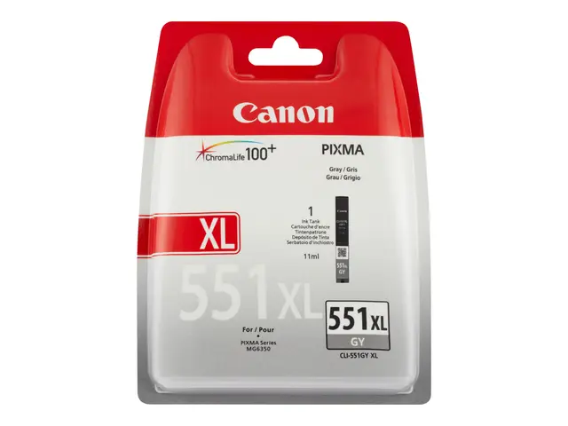Canon CLI-551GY XL - Høy ytelse - grå - original - blekkbeholder -...