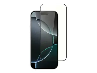 Screenor - Skjermbeskyttelse for mobiltelefon full deksel - glass - rammefarge svart - for Apple iPhone Air