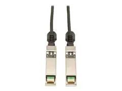 Eaton Tripp Lite Series SFP+ 10Gbase-CU Passive Twinax Copper Cable, SFP-H10GB-CU3M Compatible, Black, 3M (9.84 ft.) Direktekoblingskabel - SFP+ (hann) til SFP+ (hann) - 3 m - toakset - svart
