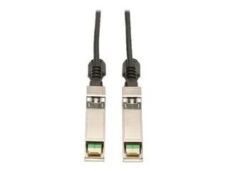 Eaton Tripp Lite Series SFP+ 10Gbase-CU Passive Twinax Copper Cable, SFP-H10GB-CU3M Compatible, Black, 3M (9.84 ft.) Direktekoblingskabel - SFP+ (hann) til SFP+ (hann) - 3 m - toakset - svart