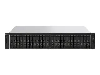 QNAP TS-H2490FU - NAS-server - 24 brønner kan monteres i rack - PCI Express 3.0 x4 (NVMe) - RAID 0, 1, 5, 6, 10, 50, 60, JBOD - RAM 32 GB - 25 Gigabit Ethernet - iSCSI støtte