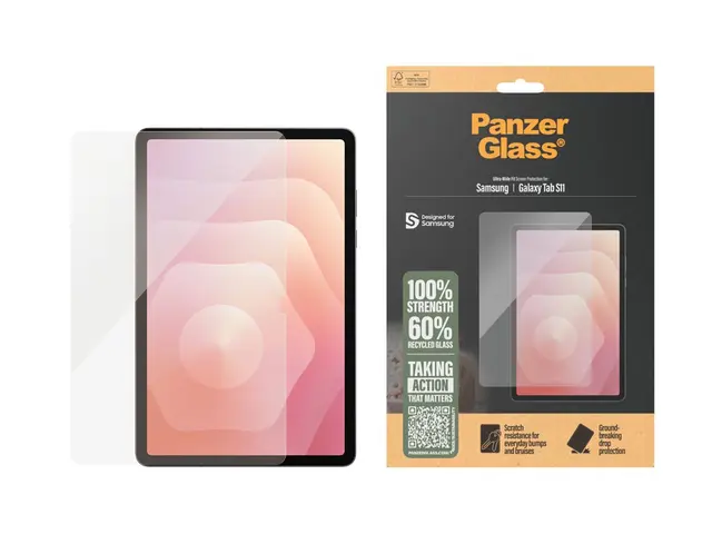 PanzerGlass - Skjermbeskyttelse for nettbrett ultrabred passform g...