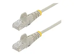 STARTECH.COM 0.5 m CAT6 Cable - Slim CAT6 Patch Cord - Grey - Snagless RJ45 C