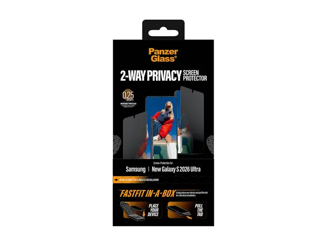 PanzerGlass - Skjermbeskyttelse for mobiltelefon ultra-bred passfo...
