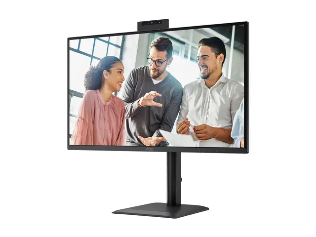 AOC Essential-line Q27E4CW - E4 Series - LED-skjerm USB - 27" - 2560 x 1440 QHD @ 120 Hz - IPS - 350 cd/m² - 1500:1 - 4 ms - HDMI, DisplayPort, USB-C - høyttalere - svart 
