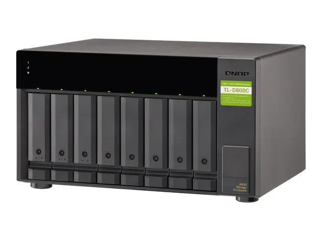 QNAP TL-D800C - Harddiskarray - 8 brønner (SATA-600) - USB 3.2 Gen...