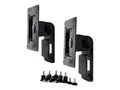 Ergotron Dual Monitor Tilt Pivot Kit Monteringssett (2 svingtapper, 2 buntebånd, spindel) - for 2 skjermer - svart