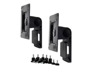 Ergotron Dual Monitor Tilt Pivot Kit - Monteringssett (2 svingtapper, 2 buntebånd, spindel) for 2 skjermer - svart