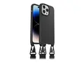 OtterBox React Series - Baksidedeksel for mobiltelefon halskjede - MagSafe-samsvar - plastikk - svart - for Apple iPhone 14 Pro Max