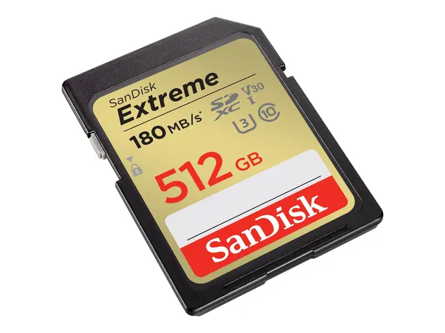 SanDisk Extreme - Flashminnekort 512 GB Video Class V30 / UHS-I U3...