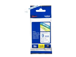 Brother TZe-223 - Blått på hvitt - Rull (0,9 cm x 8 m) 1 kassett(er) laminert teip for Brother PT-D210, D600, H110, P750, P950; P-Touch Cube PT-P300; P-Touch Cube Pro PT-P910