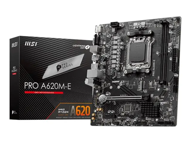 MSI PRO A620M-E - Hovedkort micro ATX Socket AM5 AMD A620 Chipset ...