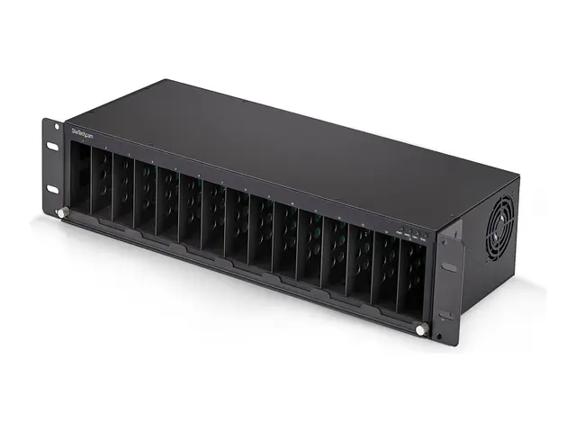 Startech - Modulær utvidelsesbase mediekonverteringschassis rackmo...