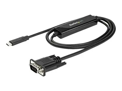 StarTech.com 6ft (2m) USB C to VGA Cable, 1920x1200/1080p Type Vid...
