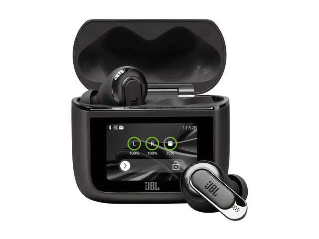JBL Tour Pro 3 - True wireless-hodetelefoner med mikrofon i øret - Bluetooth - aktiv støydemping - svart - Zoom Certified 