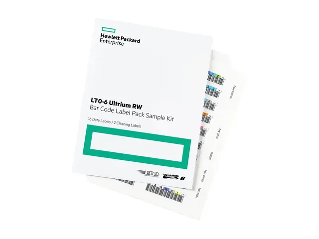 HPE Ultrium 6 RW Bar Code Label Pack - Strekkodeetiketter - for St...
