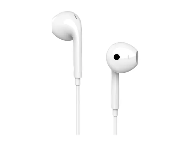 Unisynk - Ørepropper med mikrofon i øret kablet USB-C hvit
