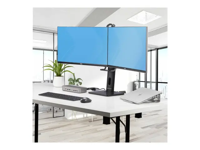 StarTech.com Crossbar Dual Monitor Desk Stand, Double 27inch Scree...