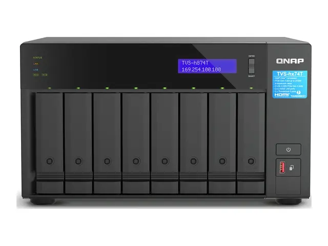 QNAP TVS-h874T - NAS-server 8 brønner SATA 6Gb/s RAID JBOD, 0, 1, ...