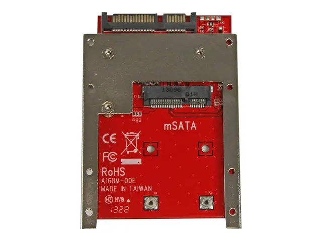StarTech.com mSATA SSD to 2.5in SATA Adapter Converter - mSATA to ...
