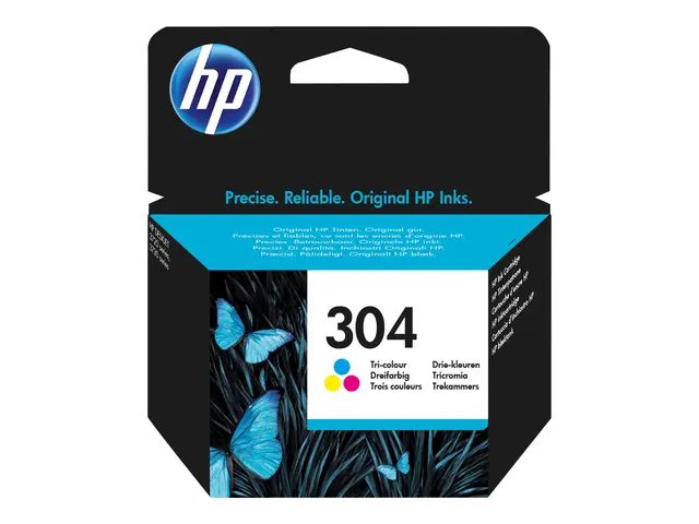 HP 304 - Farge (cyan, magenta, gul) - original - blister - blekkpa...