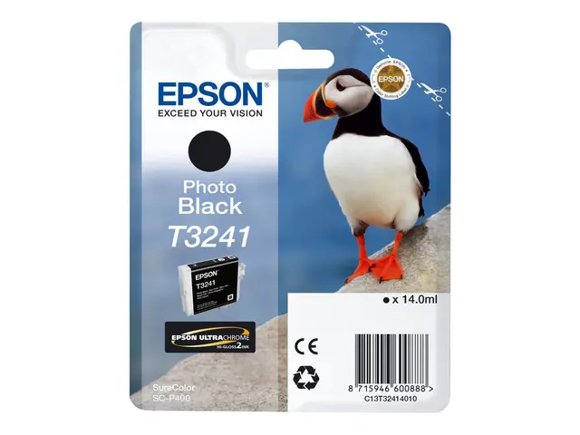Epson T3241 - 14 ml - svart - original - blekkpatron - for SureCol...
