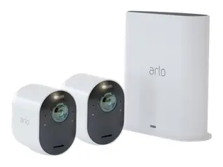 Arlo Ultra 2 Security System - Portinngang + kamera(er) tr&#229;dl&#248;s (802.11b, 802.11g, 802.11n, 802.11ac, Bluetooth 4.2 LE) - 2 kamera(er) - hvit