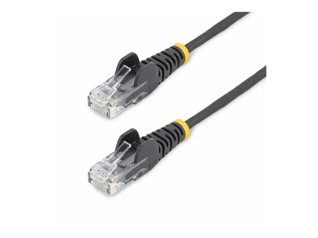 StarTech.com 7m Black Slim CAT6 Ethernet Cable, Snagless, 28AWG, L...
