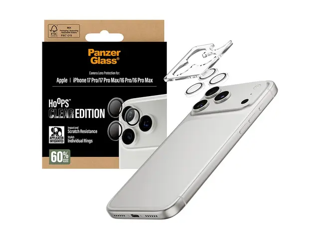 PanzerGlass Hoops - Linsebeskytter for mobiltelefon gjennomsiktig ...