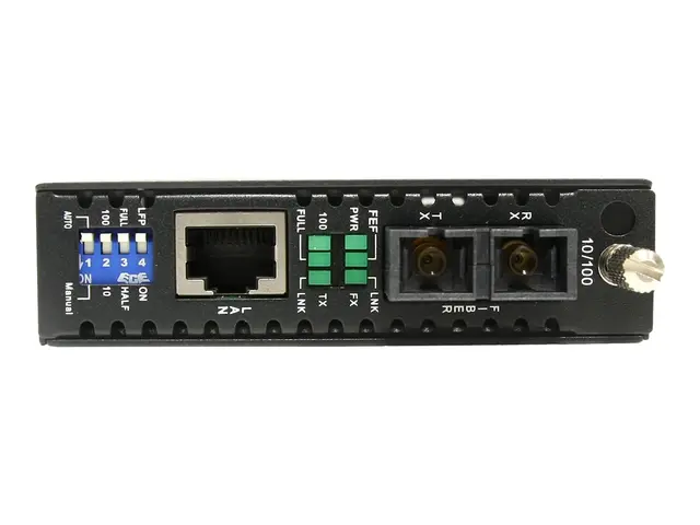 StarTech.com 10/100 Mbps Multi Mode Fiber Media Converter SC - Up ...