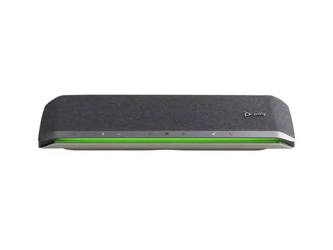 HP Poly Sync 60-M - Smart høyttalertelefon Bluetooth - kablet, trådløs - NFC - USB-A, USB-C - sølv - Certified for Microsoft Teams, Zoom Certified
