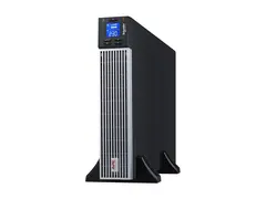 APC Easy UPS On-Line - UPS (kan monteres i rack) AC 230 V - 2700 watt - 3000 VA - 1 x batteri - litiumion - RS-232, USB - utgangskontakter: 7 - 2U - 19" - svart med sølv