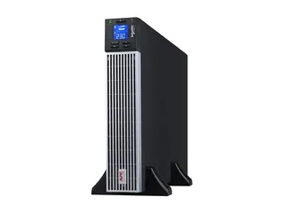 APC Easy UPS On-Line - UPS (kan monteres i rack) AC 230 V - 2700 watt - 3000 VA - 1 x batteri - litiumion - RS-232, USB - utgangskontakter: 7 - 2U - 19" - svart med sølv