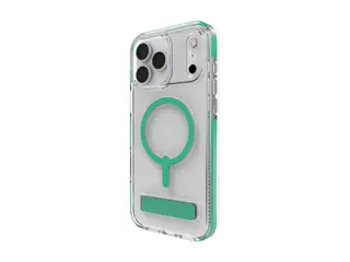Zagg Santa Cruz Snap - Baksidedeksel for mobiltelefon med stativ - MagSafe-samsvar - mystisk grønt - for Apple iPhone 17 Pro Max
