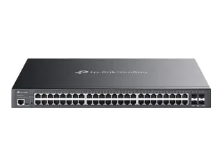 TP-Link Omada - Switch - L2+ - Styrt - 40 x 10/100/1000 (PoE+) + 8 x 10/100/1000 (PoE++) + 4 x 10Gb Ethernet SFP+ rackmonterbar - PoE++ (750 W)