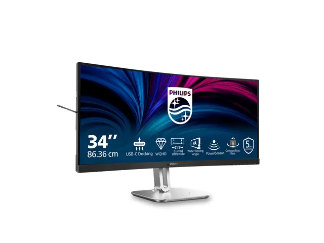 Philips 34B2U5600C - 5000 Series LED-skjerm kurvet USB 34" 3440 x ...