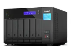 QNAP TVS-H674T - NAS-server - 6 brønner SATA 6Gb/s - RAID 0, 1, 5, 6, 10, JBOD, 50 - RAM 32 GB - 2.5 Gigabit Ethernet - iSCSI støtte