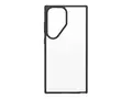 OtterBox React Series - Baksidedeksel for mobiltelefon antimikrobielt - termoplastisk elastomer (TPE), polykarbonat - svart krystall - for Samsung Galaxy S23 Ultra