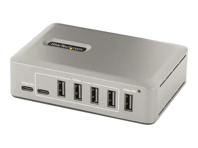 StarTech.com 10-Port USB-C Hub, 8x USB-A + 2x USB-C, Self-Powered ...