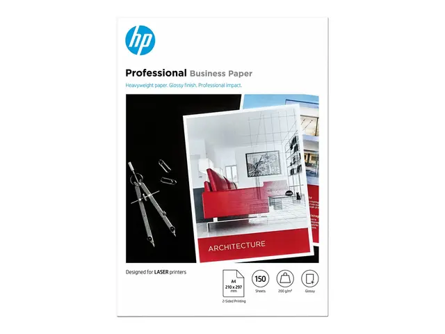 HP Professional Glossy Paper - Blank A4 (210 x 297 mm) 200 g/m² 15...