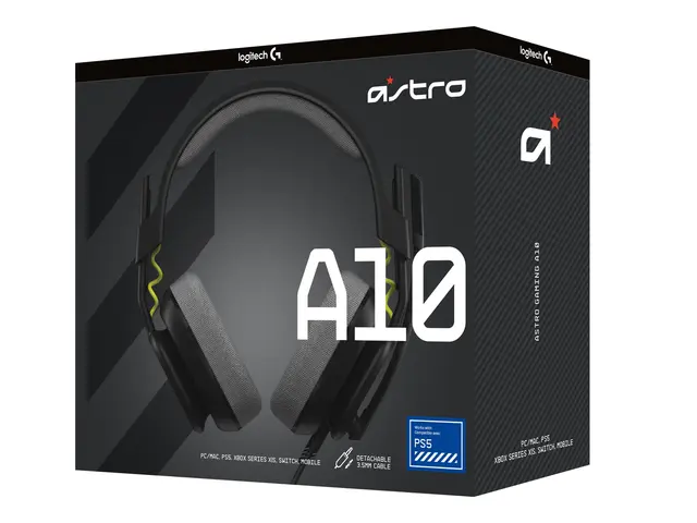 ASTRO Gaming A10 Gen 2 - Hodesett - full størrelse - kablet - 3,5 ...